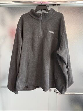 Columbia Men’s Charcoal Gray Half-Zip Fleece Pullover